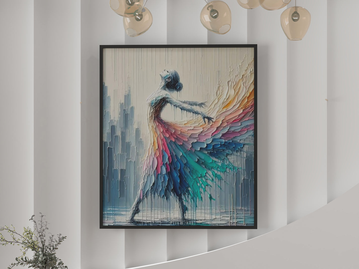abstract Lady 3D wall art