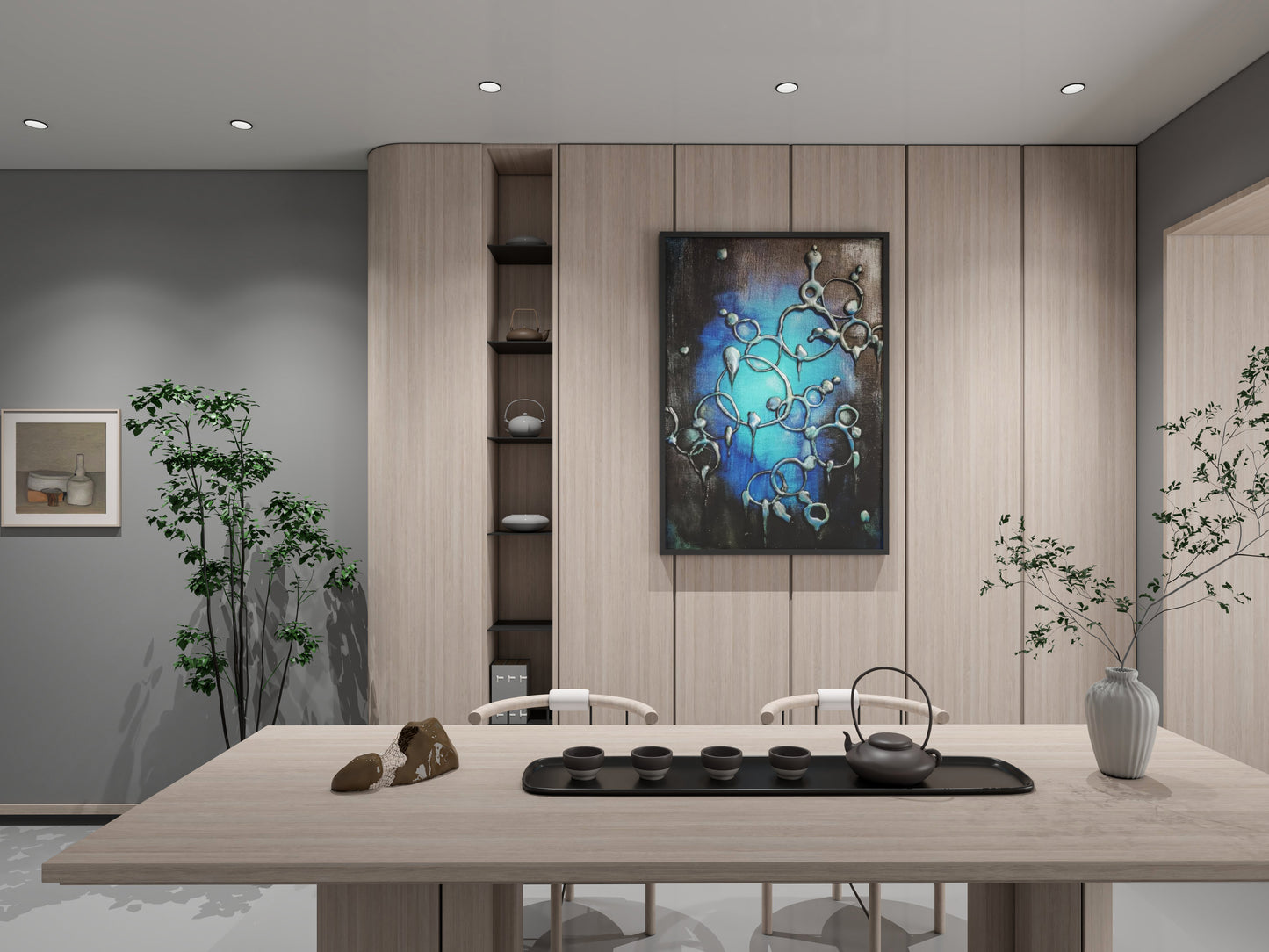 abstract 3D wall art