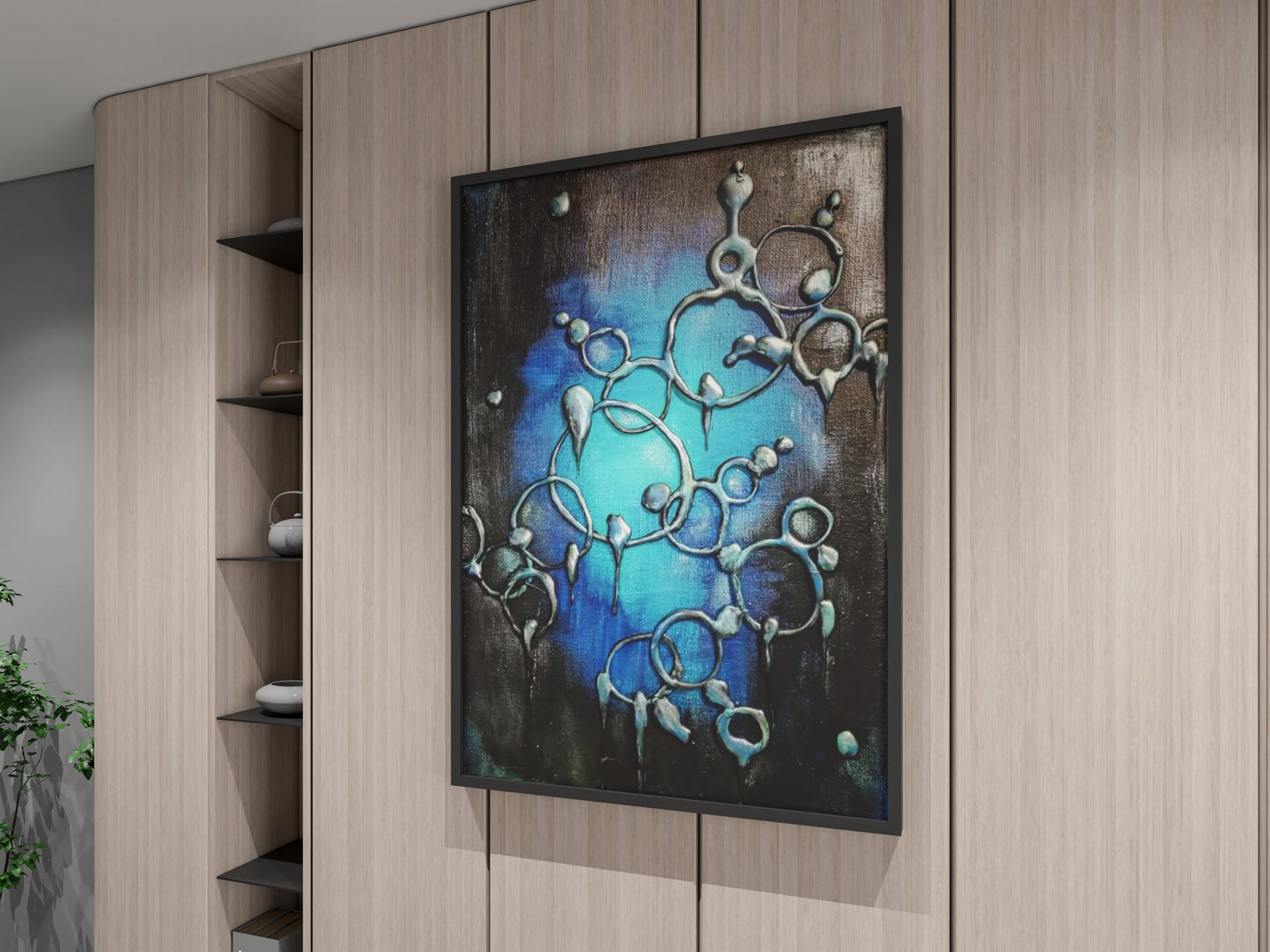abstract 3D wall art