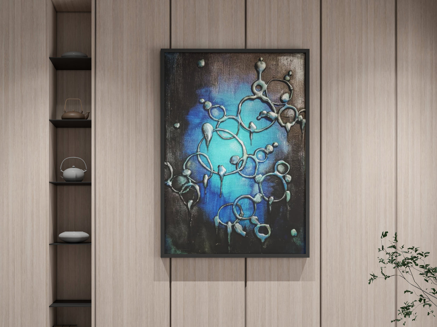 abstract 3D wall art