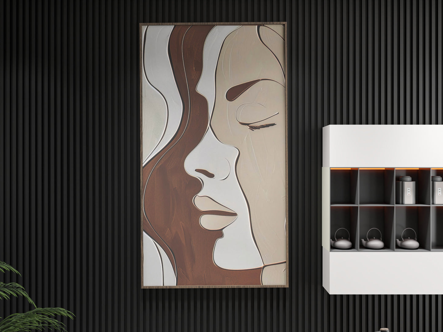 abstract 3D wall art