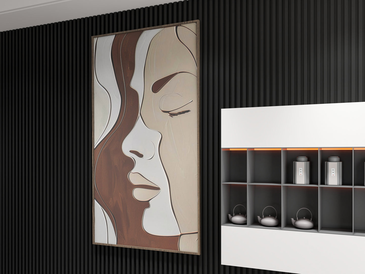 abstract 3D wall art