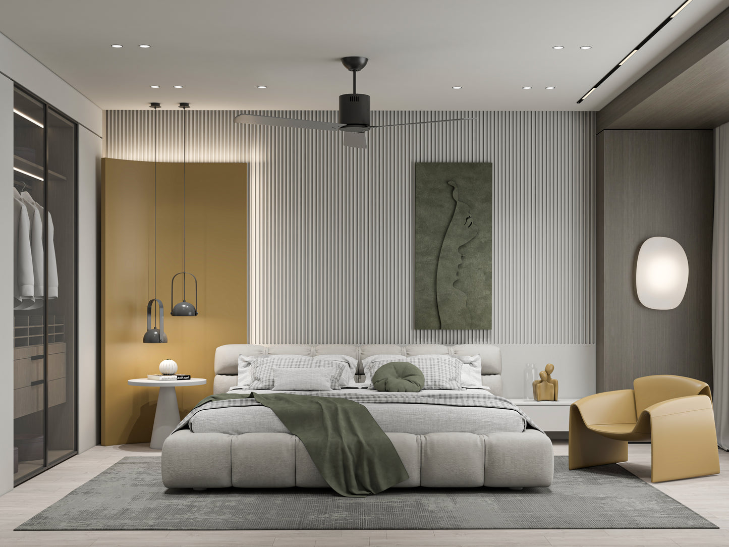Abstract couple love 3D Wall art