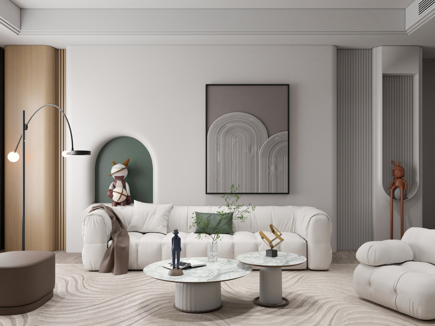 Abstract line 3D Wall Art