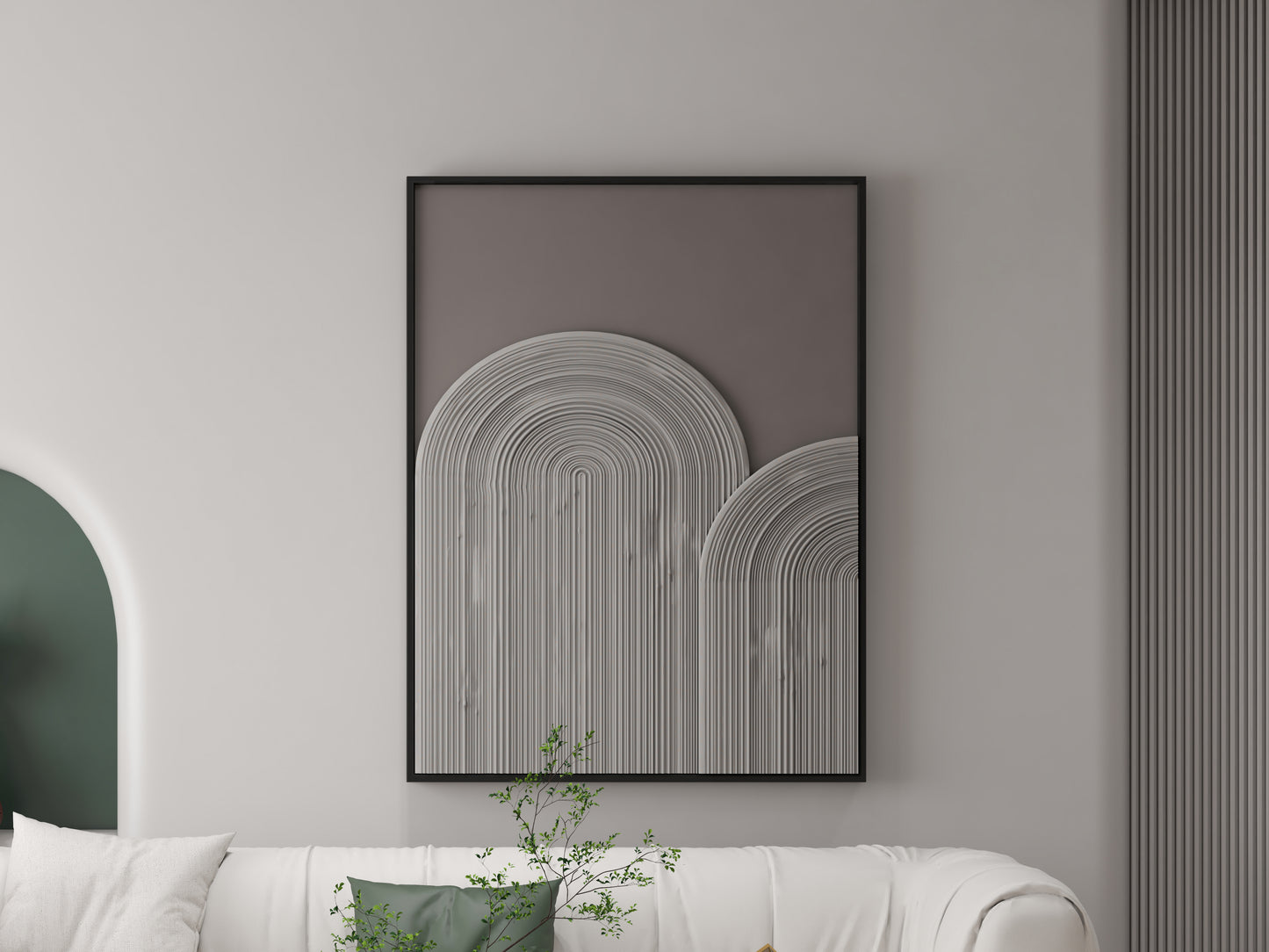 Abstract line 3D Wall Art