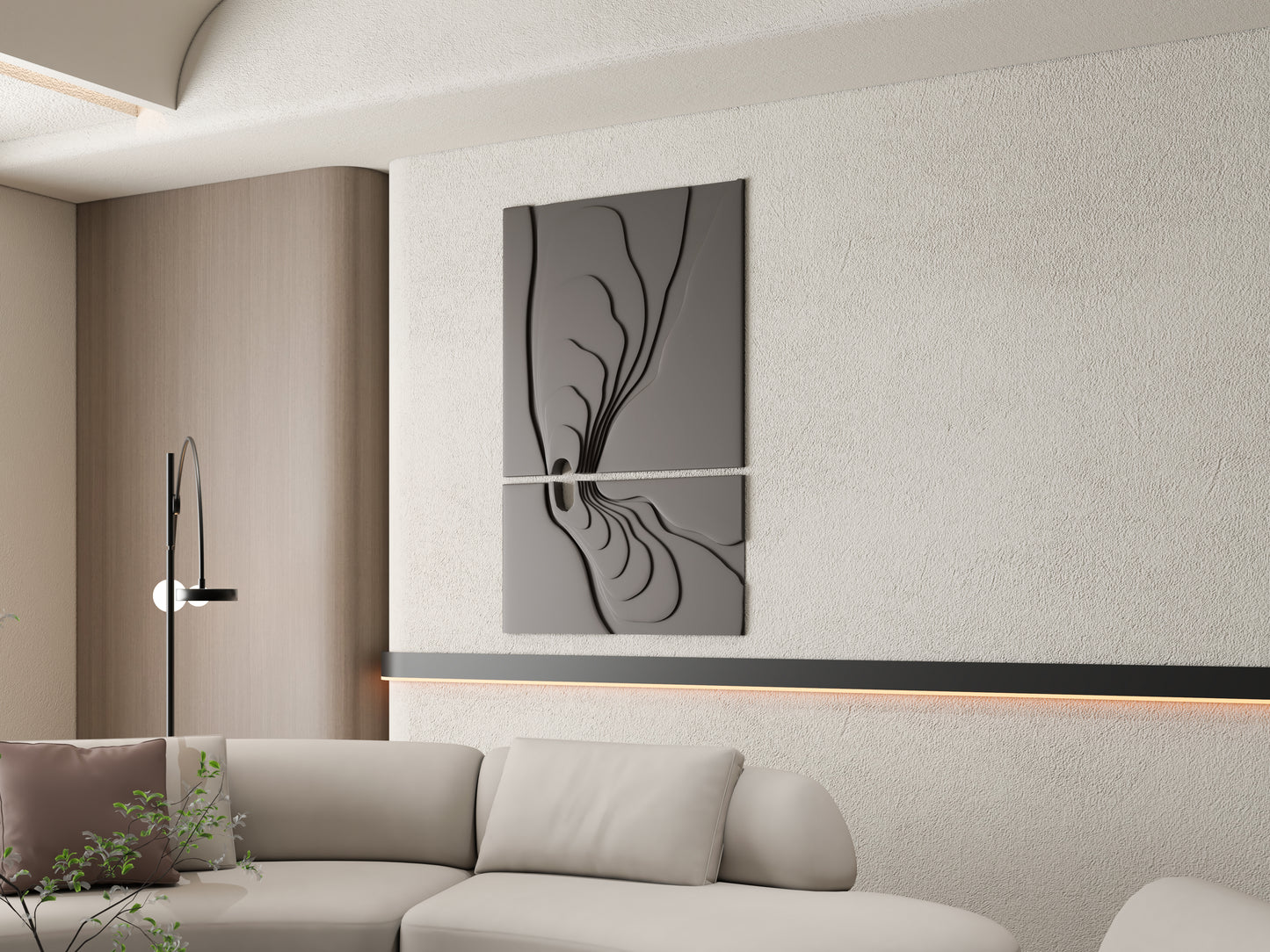 Abstract wall art set of 2