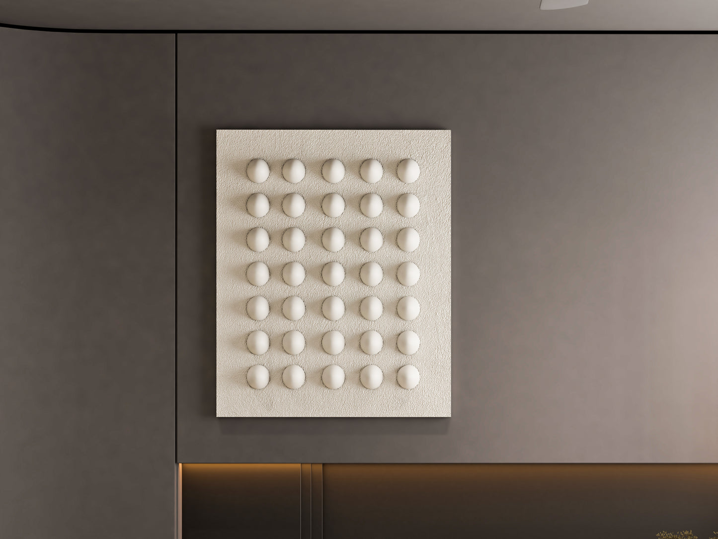 Abstract 3D Dot Wall Art