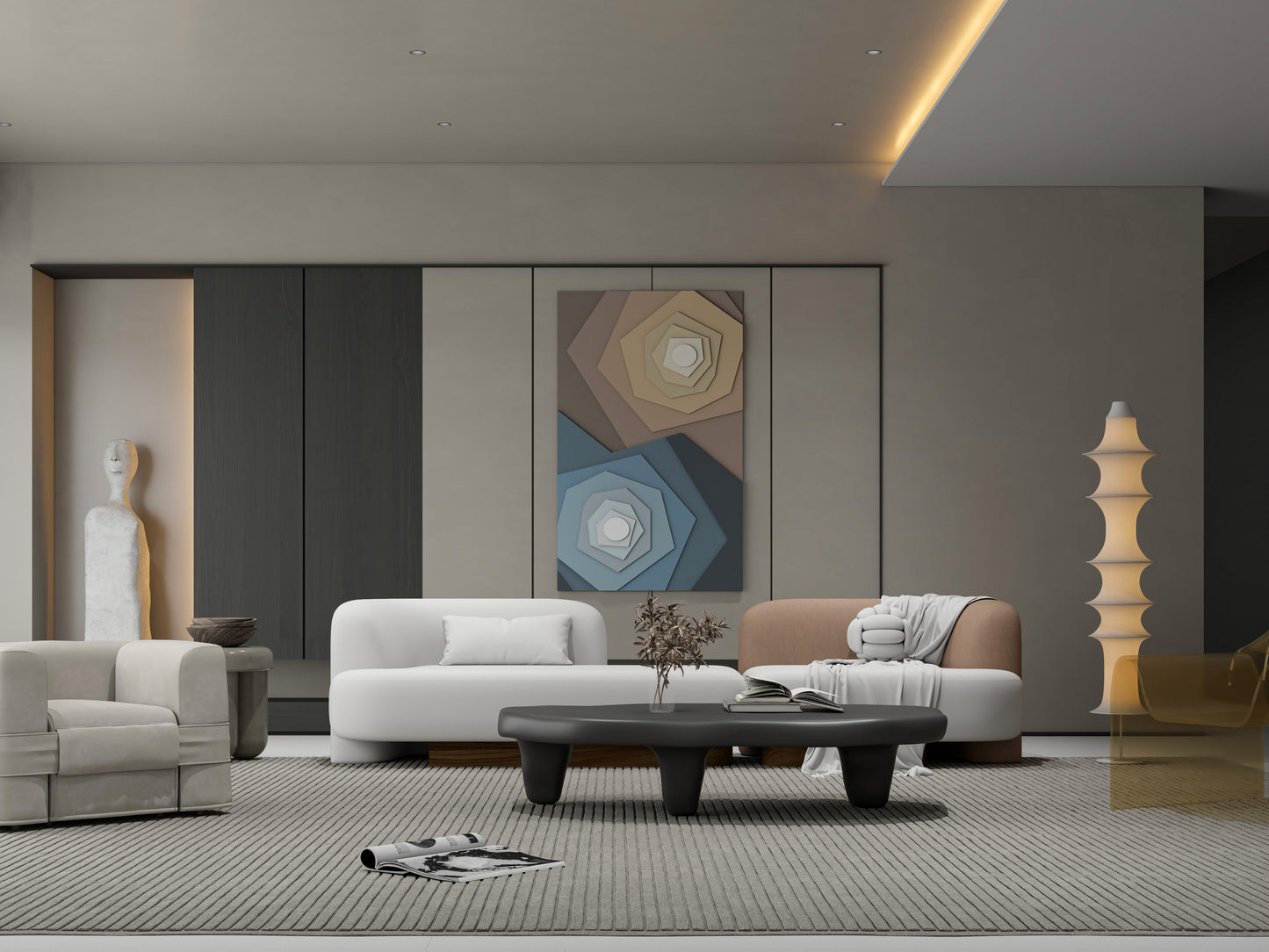 Abstract colourful 3D Wall Art..