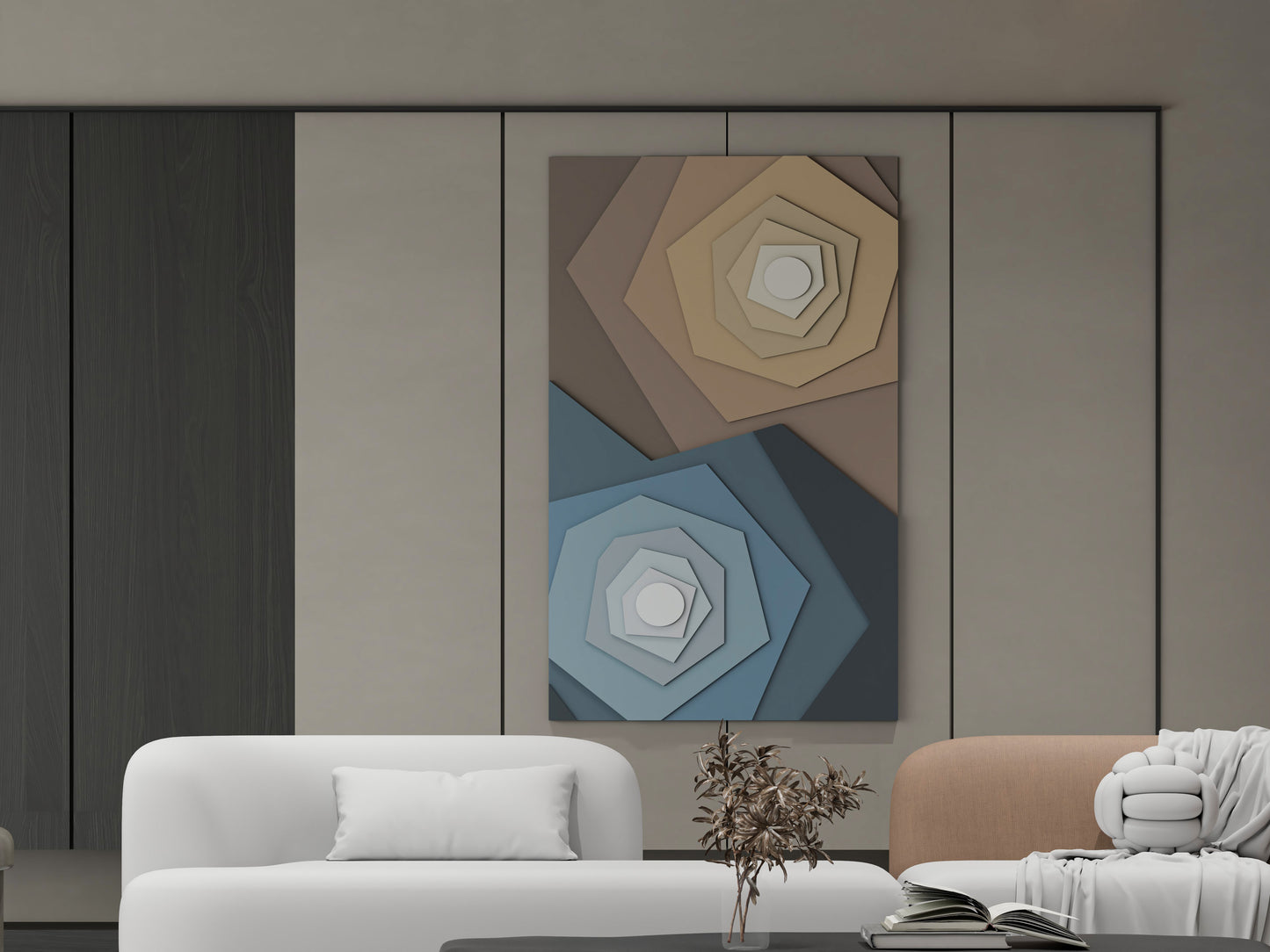 Abstract colourful 3D Wall Art..