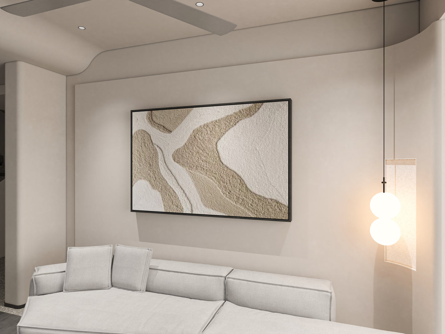 3D Minimalist texture wall art