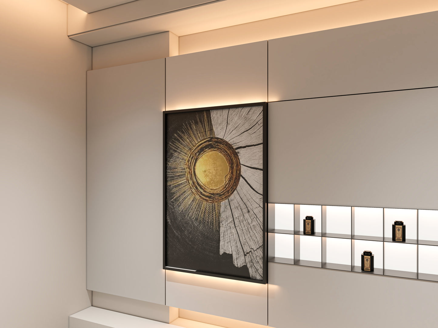 abstract 3D Texture wall art