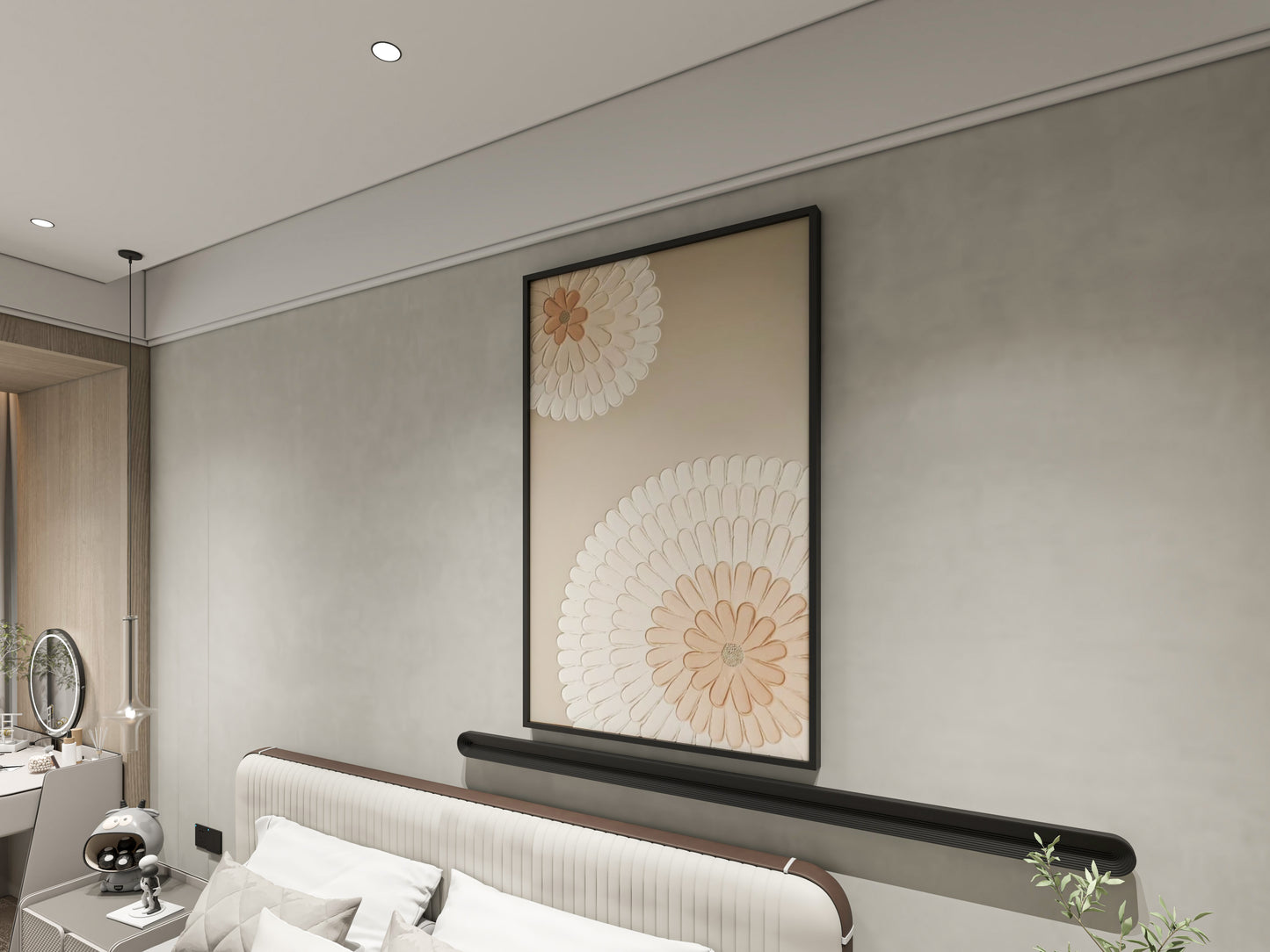 abstract 3D wall art
