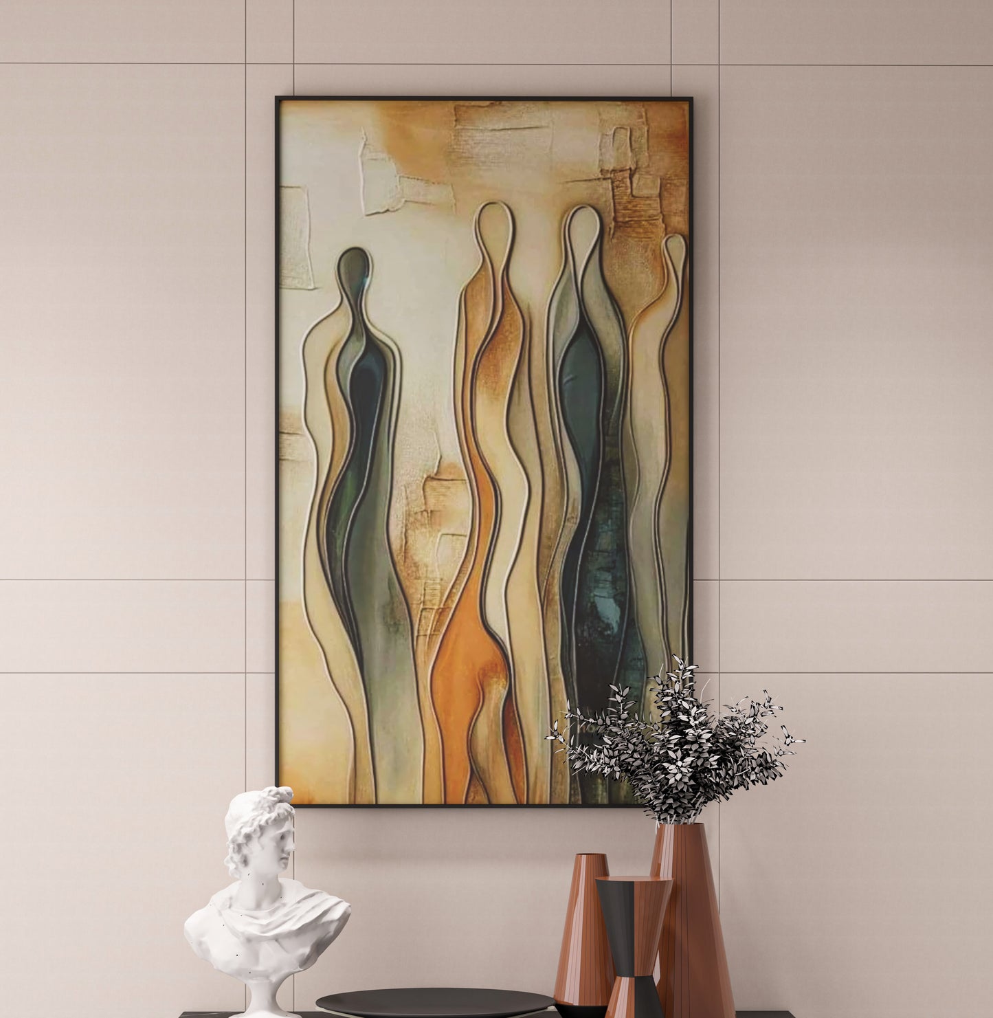 abstract Human 3D wall art