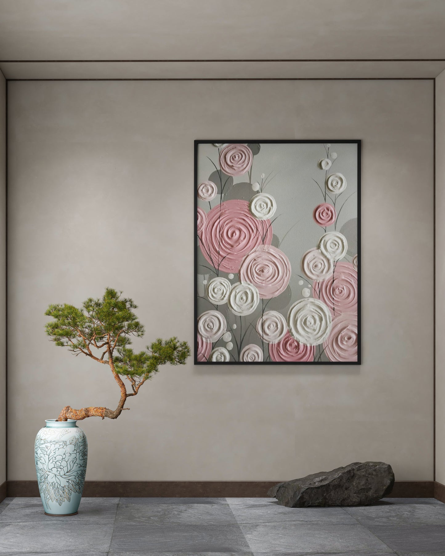 abstract 3D wall art