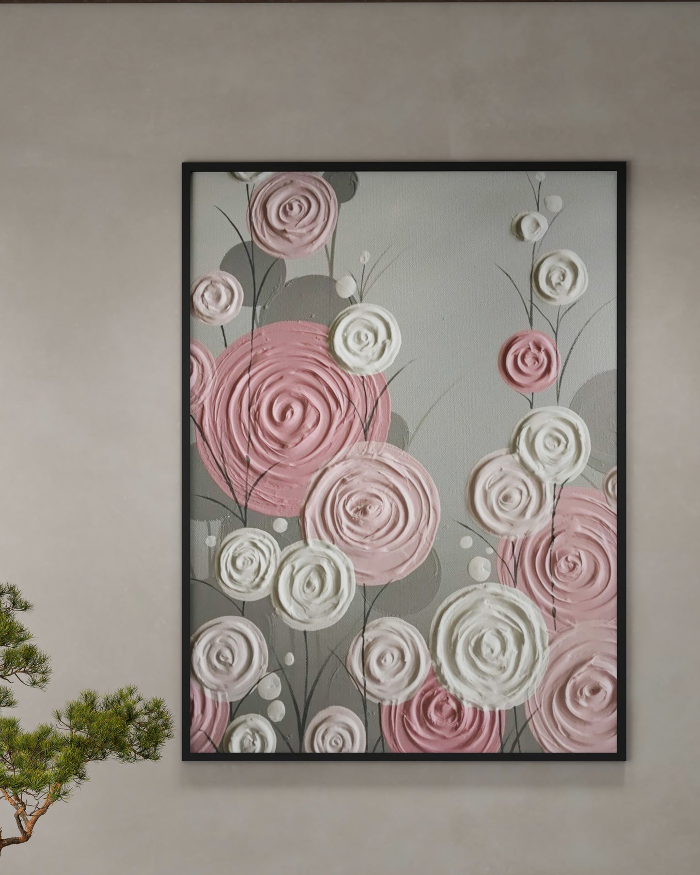 abstract 3D wall art