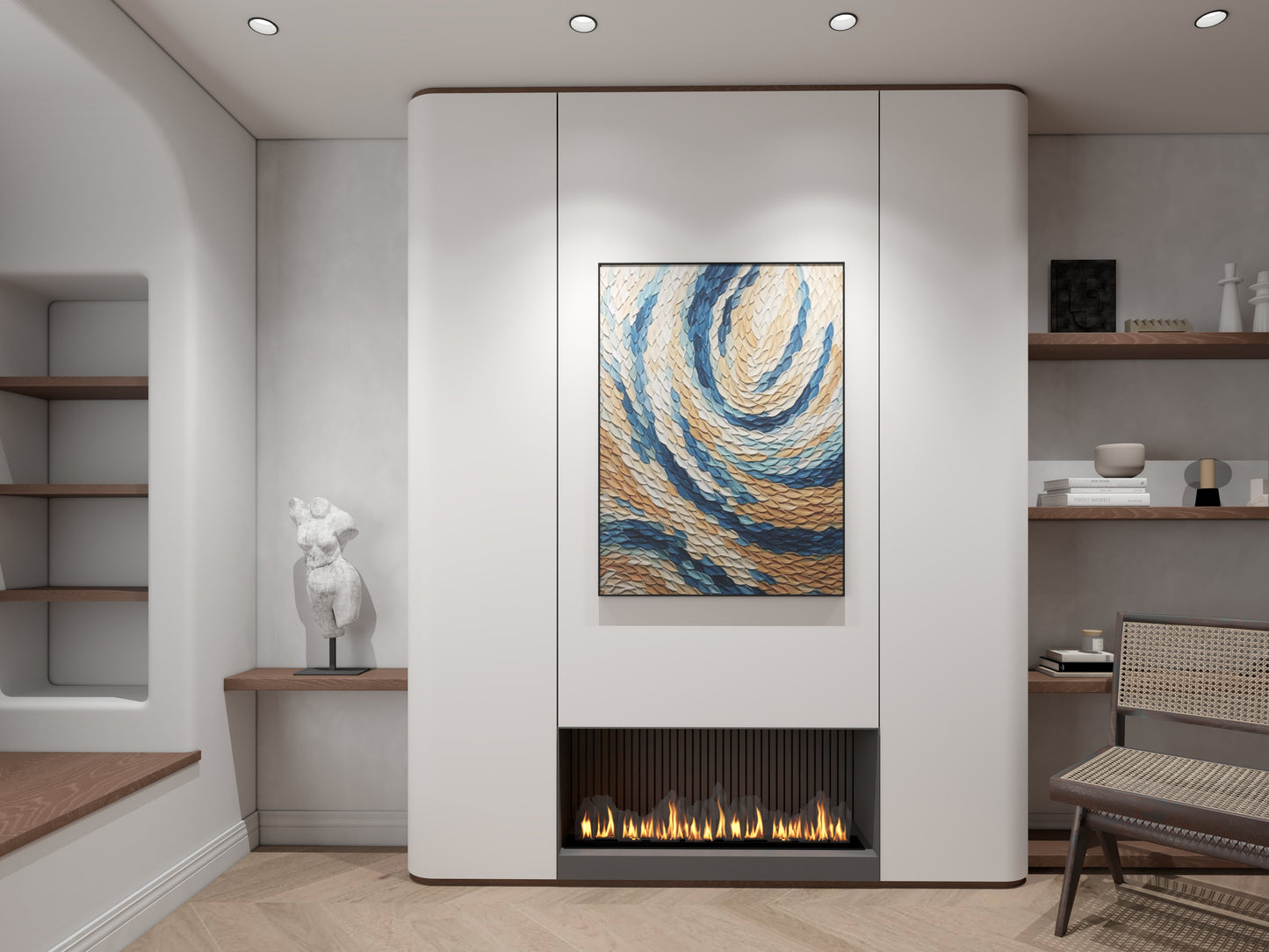 abstract 3D wall art