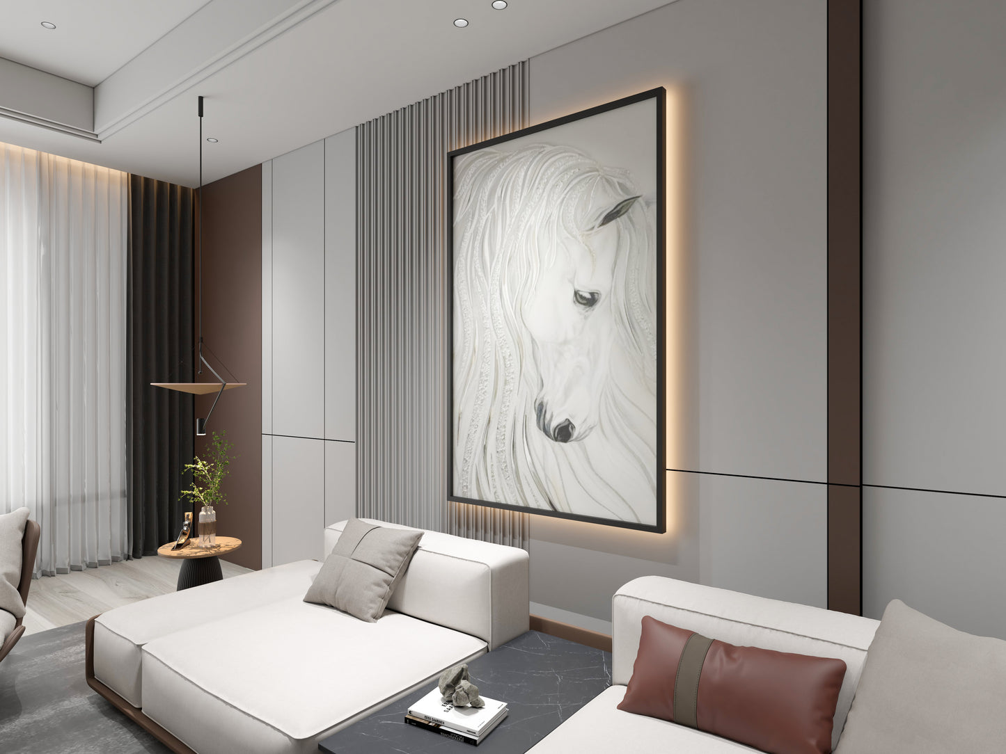 Beautyful Horse texture wall art