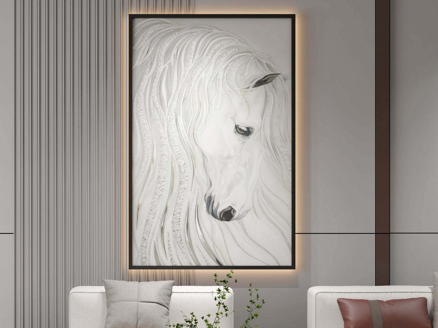 Beautyful Horse texture wall art