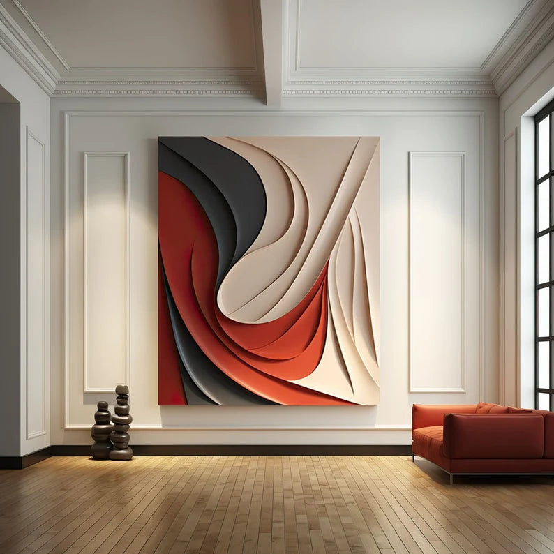 Abstract Colour 3D Wall Art