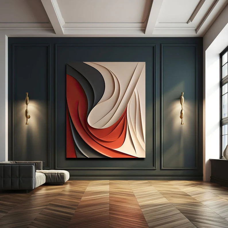Abstract Colour 3D Wall Art