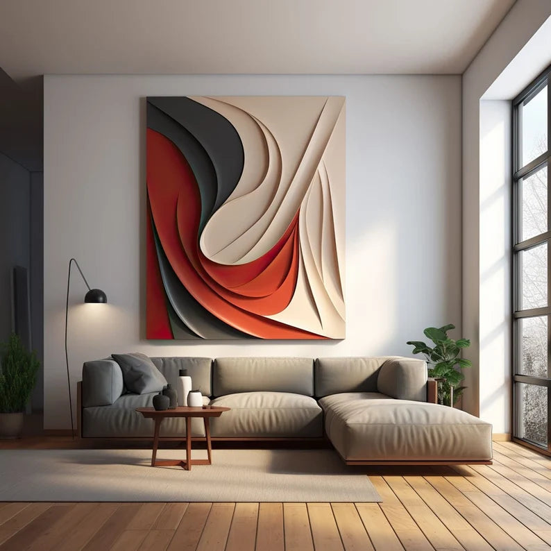 Abstract Colour 3D Wall Art