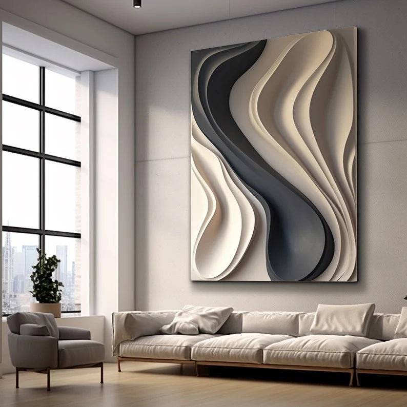 Abstract Colour 3D Wall Art