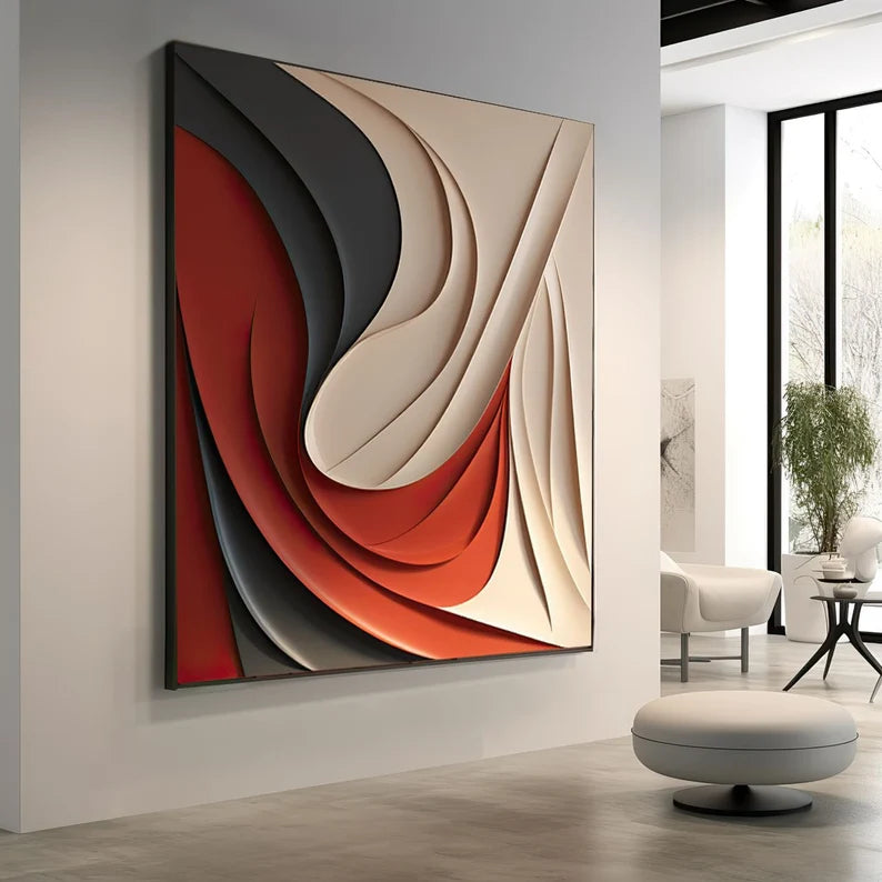 Abstract Colour 3D Wall Art