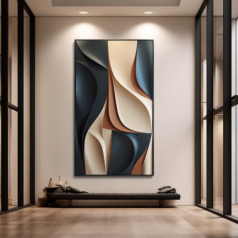Abstract Colour 3D Wall Art.