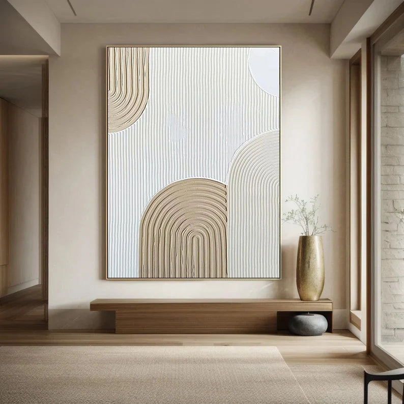 abstract 3D hand wall art