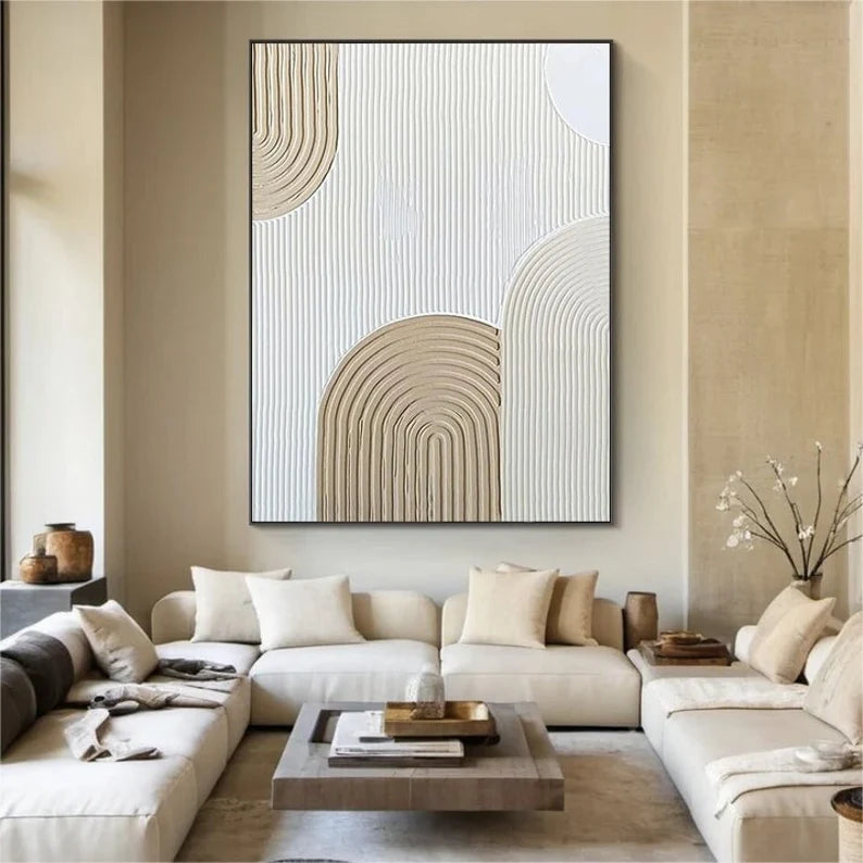 abstract 3D hand wall art