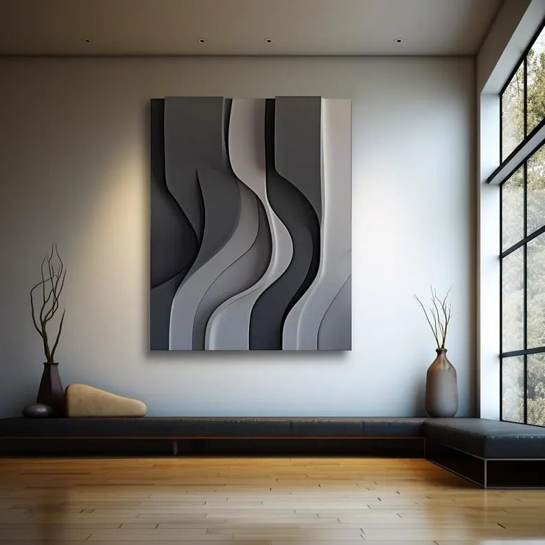 Abstract Colour 3D Wall Art