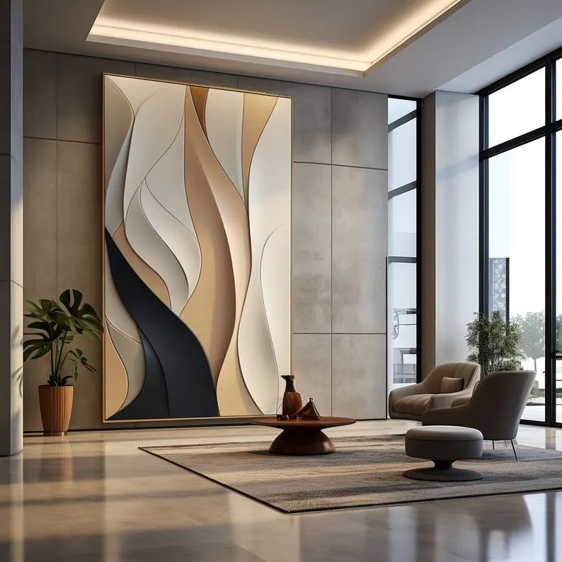 Abstract Colour 3D Wall Art