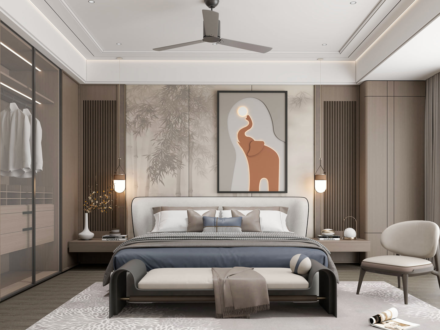 Elephant 3D Wall Art