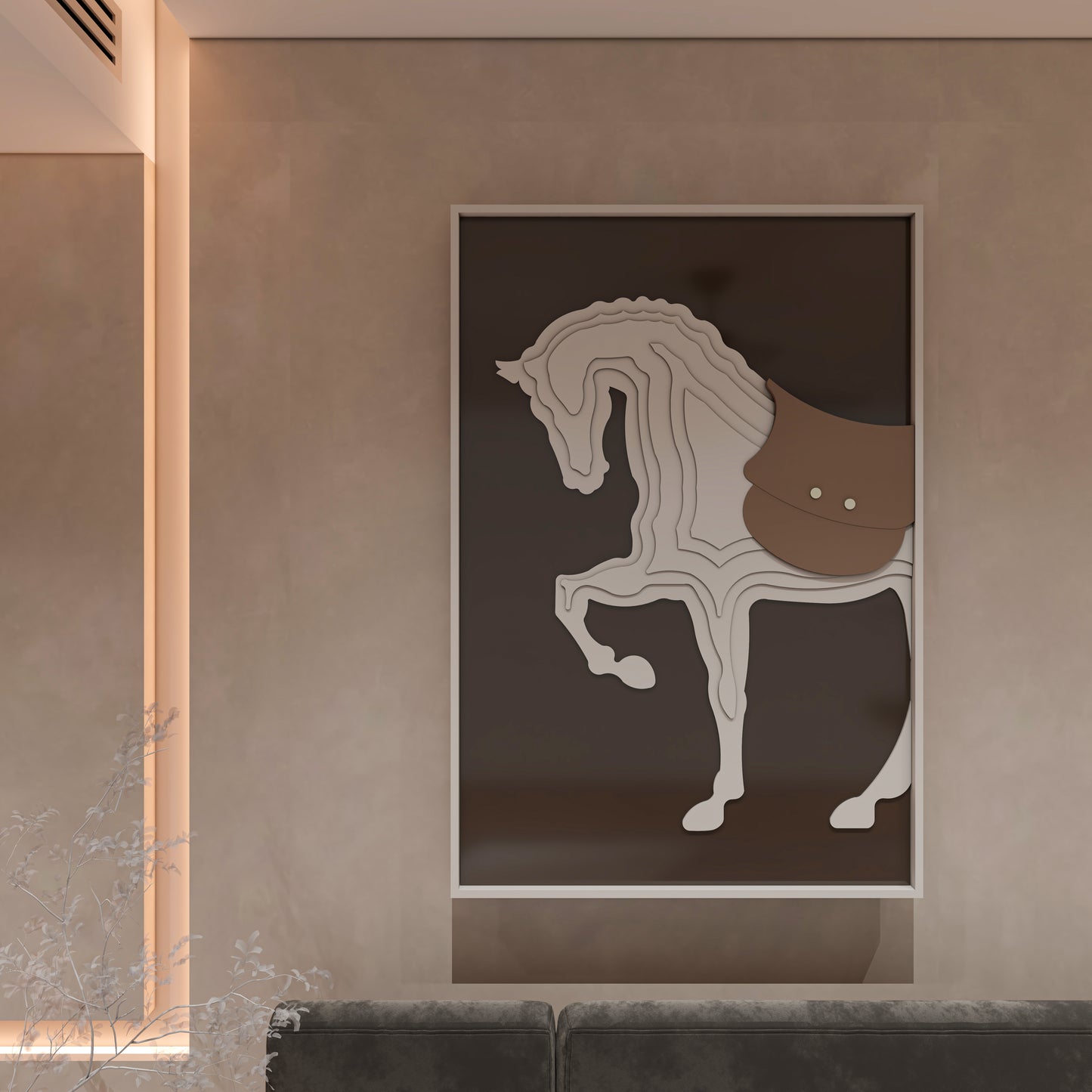 Large horse wall art