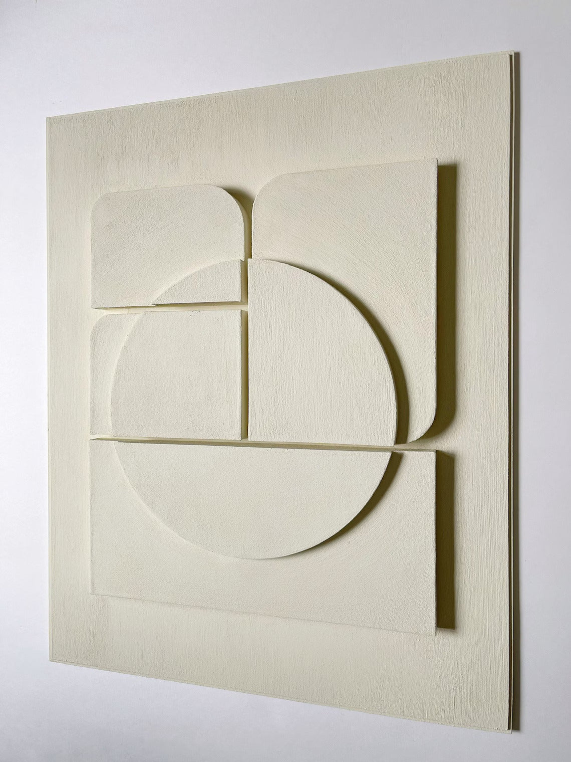 Modern monochromatic shapes. Minimalist style decor. Art sculpture