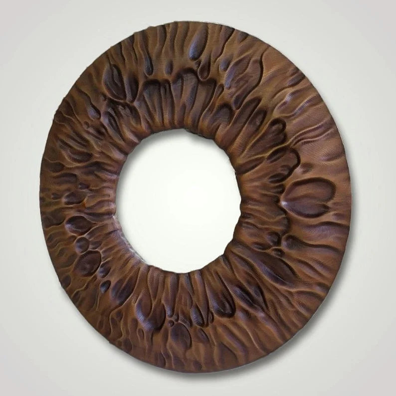 3D Draped Effect round wall art