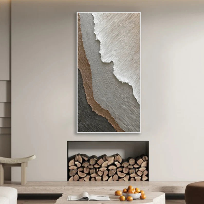 3D Minimalist Ocean texture wall art