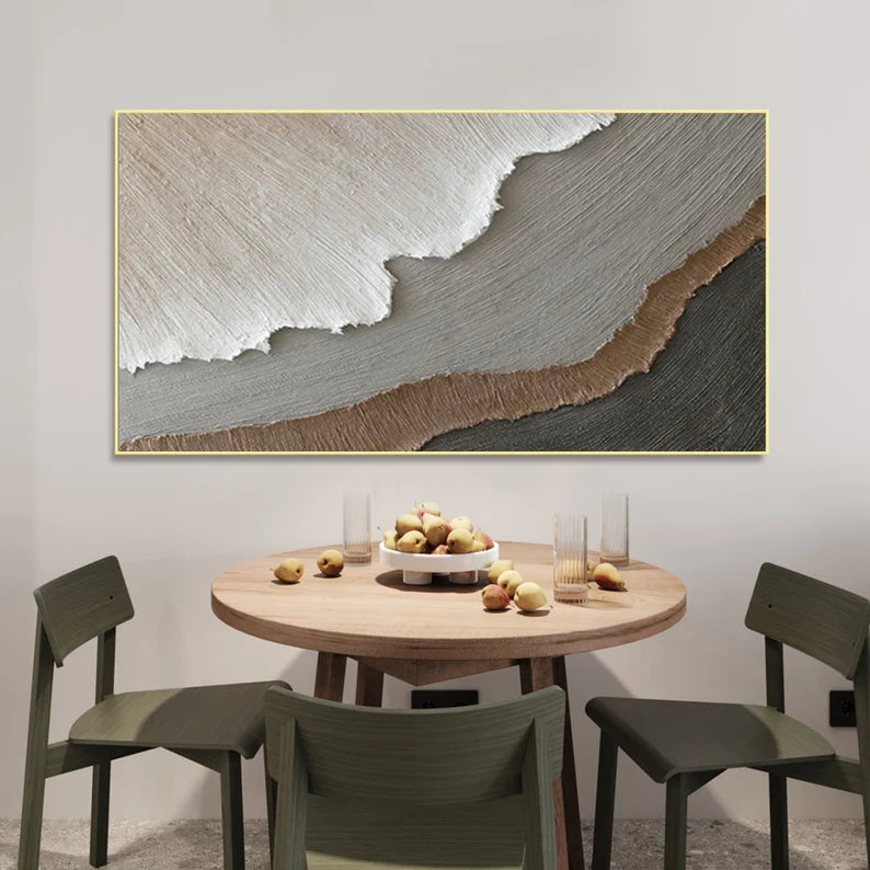 3D Minimalist Ocean texture wall art