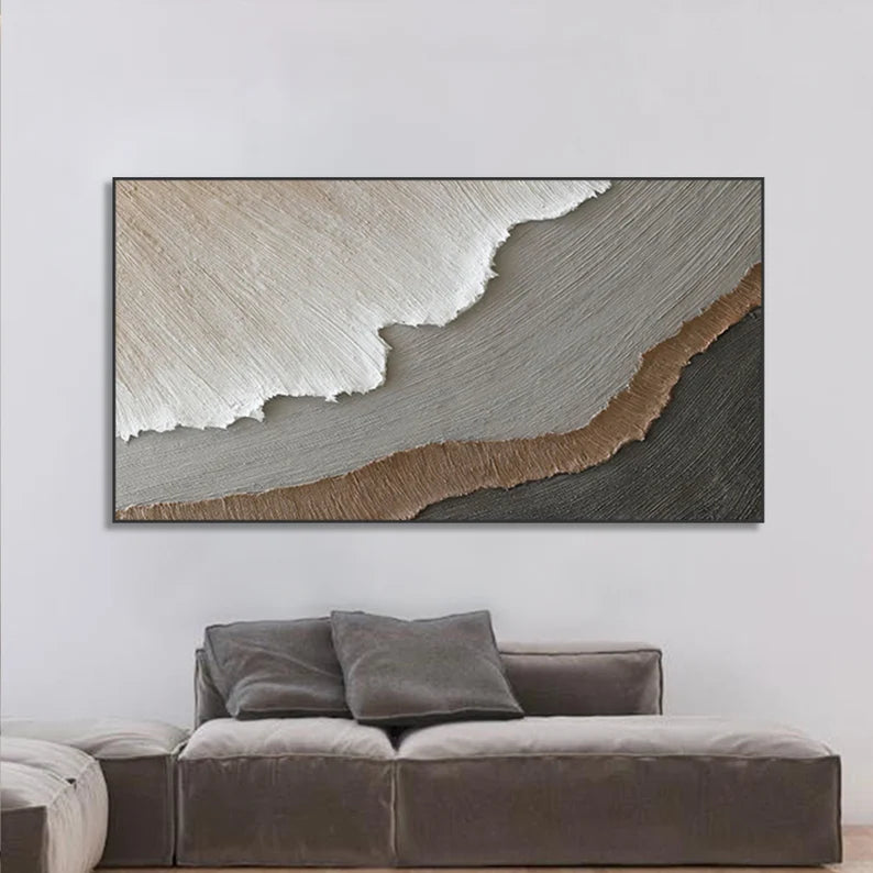 3D Minimalist Ocean texture wall art