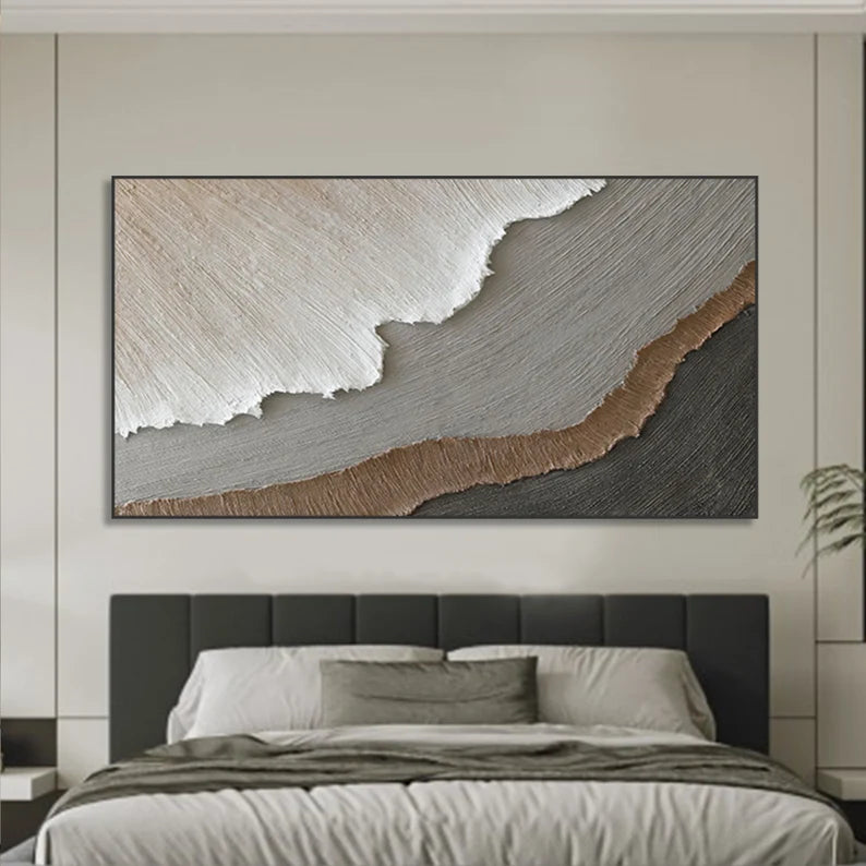 3D Minimalist Ocean texture wall art