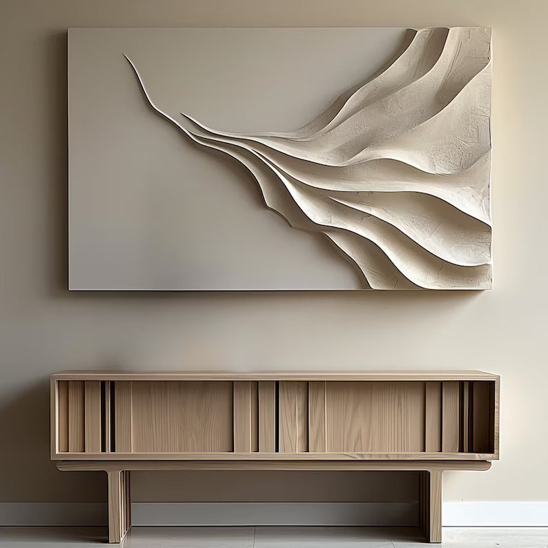 3D waves Wall Art